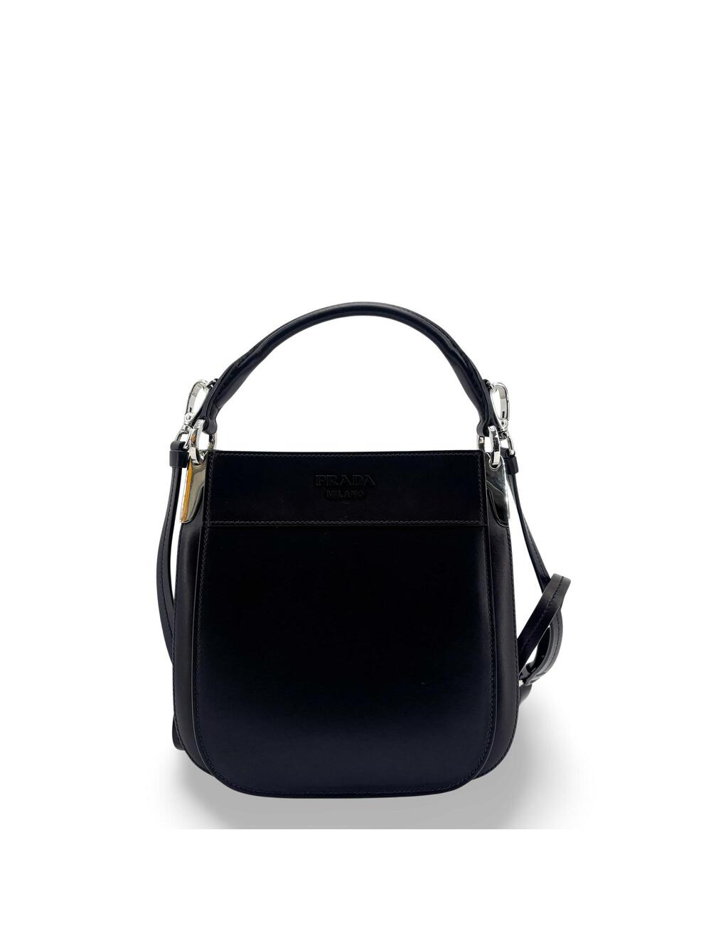 Prada Margit Small Leather Shoulder Bag #352267F58B